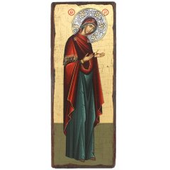 Греческая икона Божией Матери "Богородица на троне"