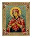 Греческая икона Божией Матери "Семистрельная" 19х15