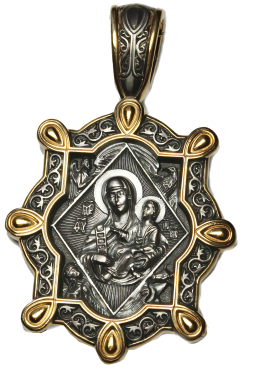 Икона нательная "Образ Божьей Матери"Неопалимая Купина"