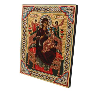 Греческая икона Божией Матери "Всецарица" 29х23