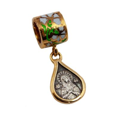 Бусина "Икона Божьей Матери "Умиление"