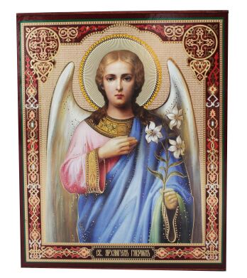 Иконы на деревянном планшете, лики в ассортименте: Архангел Гавриил