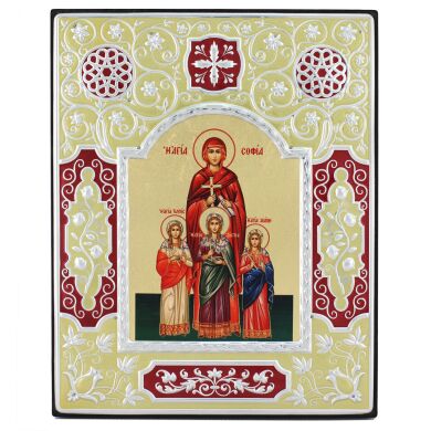 Икона "Вера, Надежда, Любовь и София" ME 679 19x15