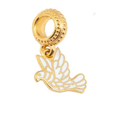 Бусина-подвеска "Голубь"