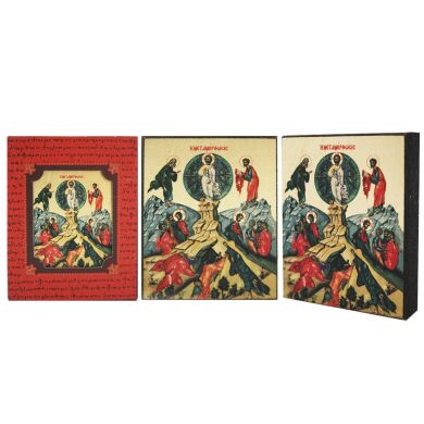 Греческая икона на магните "Преображение Господне" 5X6