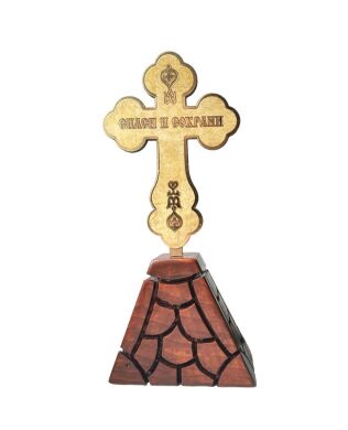 Голгофа средняя 11х25х 6,5 см (крест ажурный)