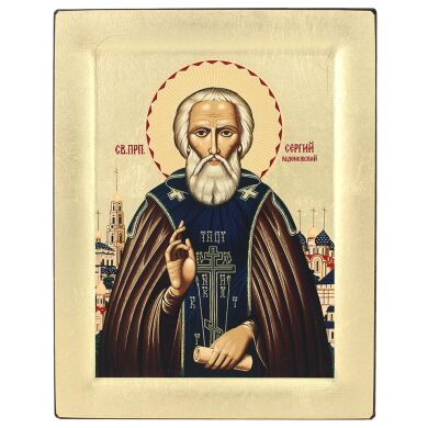 Икона "Прподобный Сергий Радонежский" S 720 19X15
