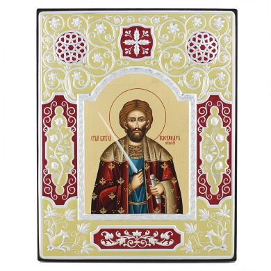 Икона "Благоверный князь Александр Невский" ME 728 19x15