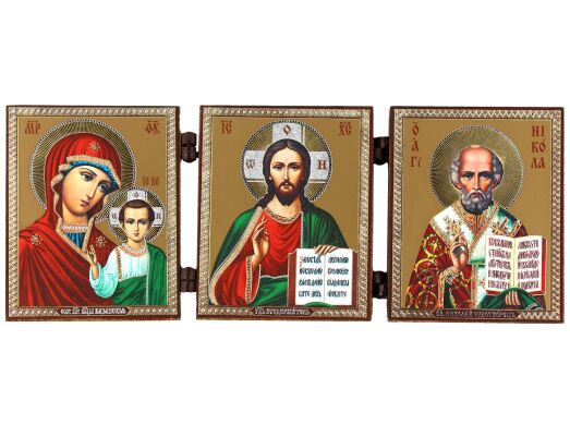 Складень деревянный, тройной