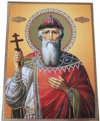 Икона на деревянном планшете (в ассортименте) 30х40 см, Лик: Владимир (Равноапостольный князь)