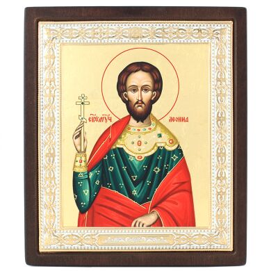 Икона "Мученик Леонид" MR 766 23X20