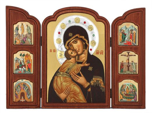 Икона Божией Матери "Владимирская" TES 100 26X37