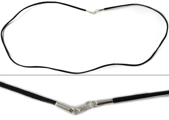 Веревочка для Крестика с серебряной застежкой 925⁰