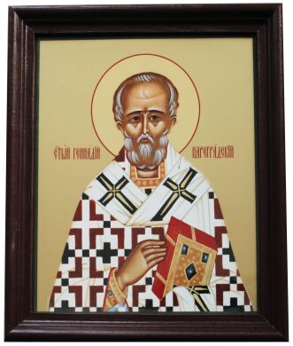 Иконы в деревянной рамке, Лик: Геннадий, Святитель