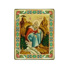 Греческая икона "Пророк Илия" 13х10