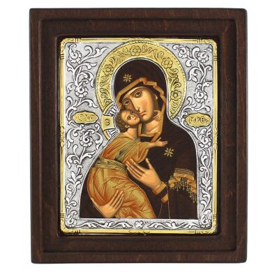 Икона Божией Матери "Владимирская" D 100 20x17