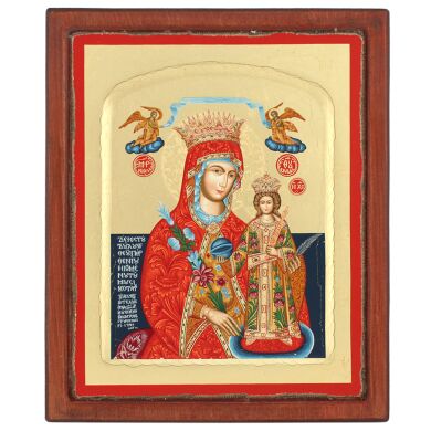 Икона Божией Матери "Неувядаемый Цвет" E 169 21X17
