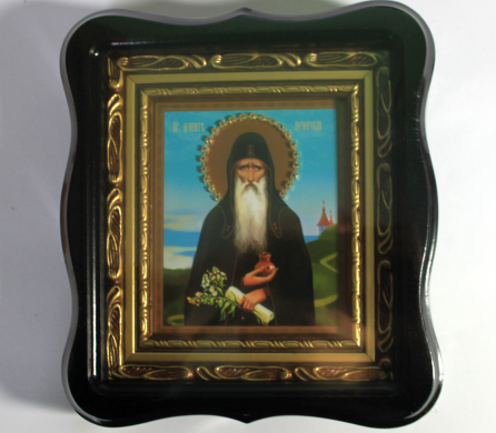 Ікона у фігурному кіоті (17х19), Агапит Печерский (преподобный)