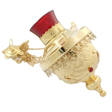 Лампада подвесная, золочение, Софрино