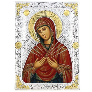 Икона Божией Матери "Семистрельная" G 110 26X19
