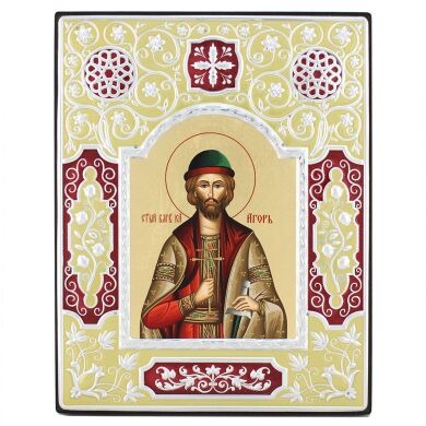 Икона "Благоверный князь Игорь Черниговский" ME 730 19x15