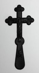 Крест погребальный пластмассовый №1
