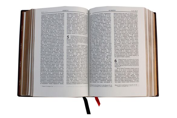Шкіряна Біблія в подарунковому футлярі (середній формат)